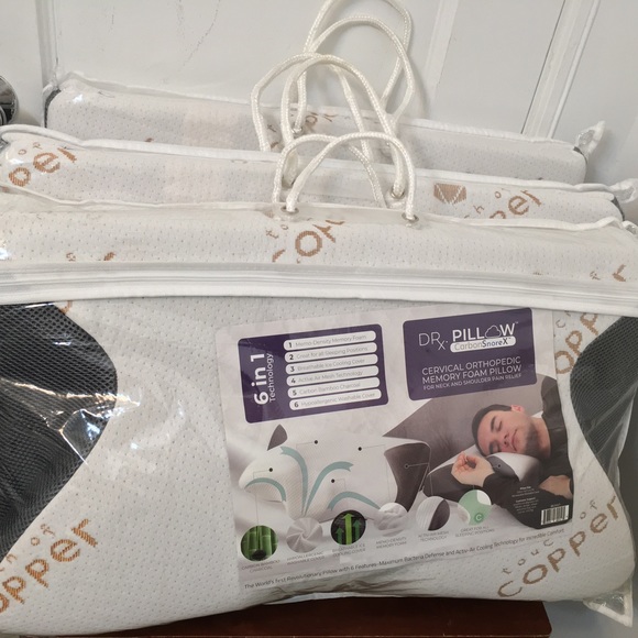 Dr. Pillow Carbon SnoreX Pillow. Cervical Orthopaedic memory foam pillow - Picture 3 of 12